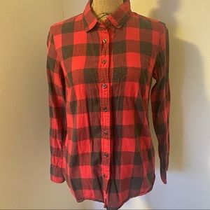 JCREW - Buffalo plaid flannel - size small